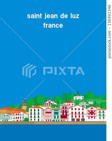 Saint Jean de Luz, Basque Country, France, summer scenery Saint Jean de Luz, Basque Country, France, summer scenery 136991346