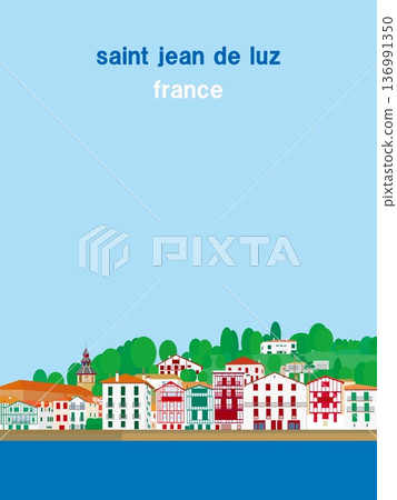 Saint Jean de Luz, Basque Country, France, summer scenery 136991350