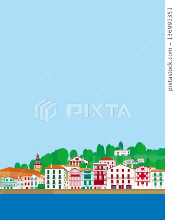 Saint Jean de Luz, Basque Country, France, summer scenery Saint Jean de Luz, Basque Country, France, summer scenery 136991351