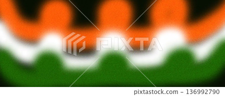 Abstract Indian Tricolor Wavy Pattern Background with Saffron Abstract Indian Tricolor Wavy Pattern Background with Saffron 136992790