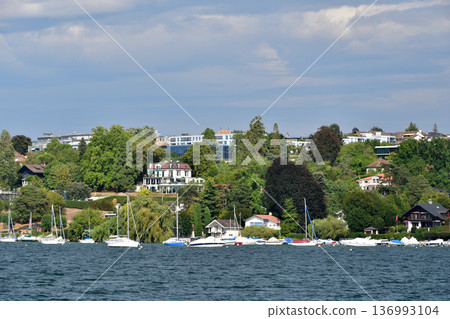 2022年8月15日拍攝的日內瓦湖畔景色 136993104