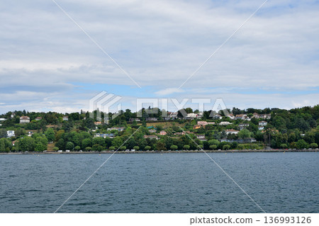 2022年8月15日拍攝的日內瓦湖畔景色 136993126