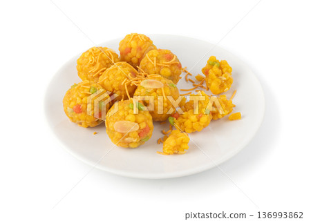 Ladoo, laddu or bundi laddoo is Indian sweet Diwali food. This is boondi ladoo balls Ladoo, laddu or bundi laddoo is Indian sweet Diwali food. This is boondi ladoo balls 136993862
