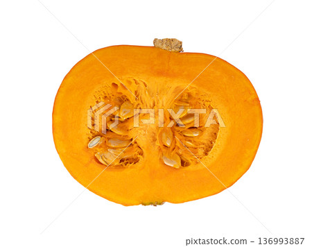Red kuri squash or hokkaido pumpkin 136993887