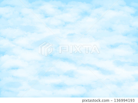 背景素材為藍天白雲的圖片。 背景素材為藍天白雲的圖片。 136994193