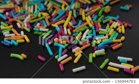 Candy Sprinkle Texture Background 136994763