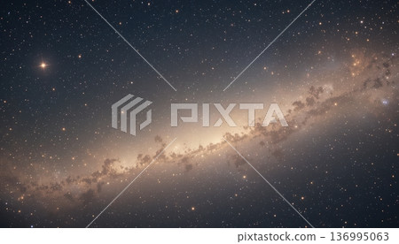 Luminous Horizon Of A Distant Galaxy Shining Through Interstellar Dust Clouds 136995063