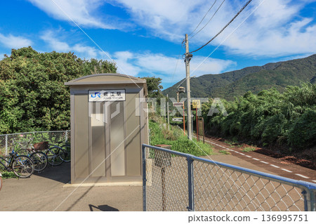 山口縣下關市JR西日本山陰線福江站 136995751