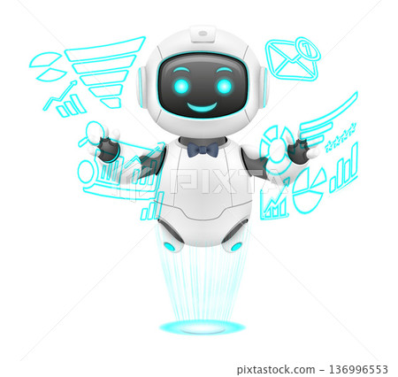 ai assistant technology support help service vector illustration ai assistant technology support help service vector illustration 136996553