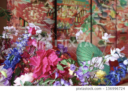 Sliding door paintings at Zuishin-in Temple in Kyoto Sliding door paintings at Zuishin-in Temple in Kyoto 136996724