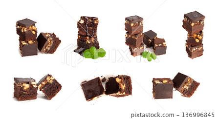 Nut Brownie, Homemade German Chocolate Cake, Chocolate Peanuts Cake, Brownie Square Piece Nut Brownie, Homemade German Chocolate Cake, Chocolate Peanuts Cake, Brownie Square Piece 136996845