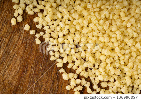 Couscous texture background close up 136996857