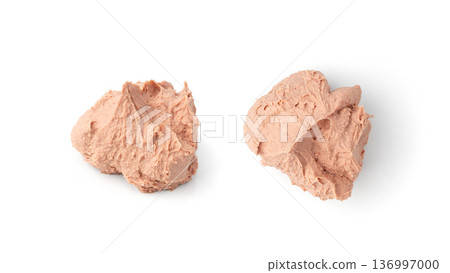 Meat Paste Isolated. Tuna Pate Smear, Liver Mousse, Terrine Spread or Fish Paste Meat Paste Isolated. Tuna Pate Smear, Liver Mousse, Terrine Spread or Fish Paste 136997000