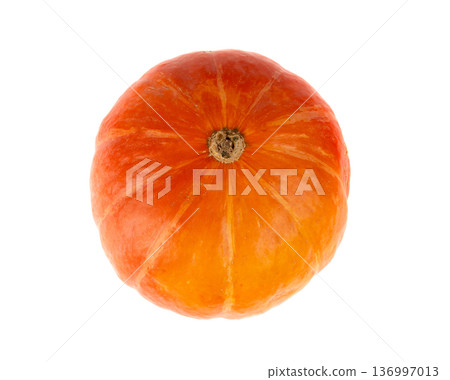 Red kuri squash or hokkaido pumpkin 136997013