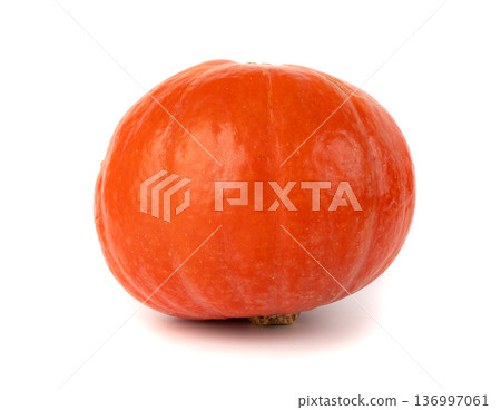 Red kuri squash or hokkaido pumpkin 136997061