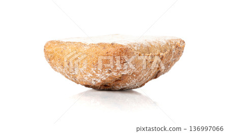 Brown rye bun, square gluten free bread, whole grain healthy breakfast bread Brown rye bun, square gluten free bread, whole grain healthy breakfast bread 136997066
