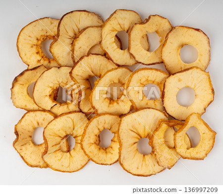 Dry apple slices pattern Dry apple slices pattern 136997209