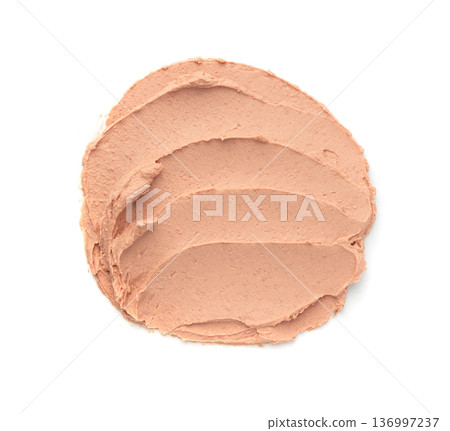 Meat Paste Isolated. Tuna Pate Smear, Liver Mousse, Terrine Spread or Fish Paste Meat Paste Isolated. Tuna Pate Smear, Liver Mousse, Terrine Spread or Fish Paste 136997237