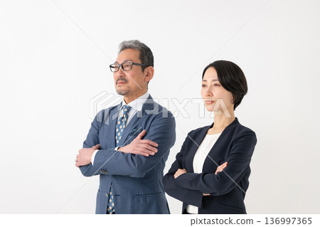Men and women in suit Men and women in suit 136997365