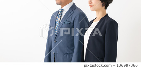 Men and women in suit Men and women in suit 136997366