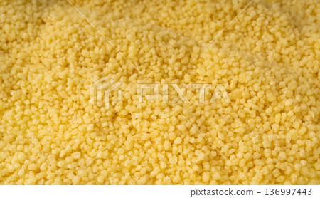 Couscous texture background close up Couscous texture background close up 136997443