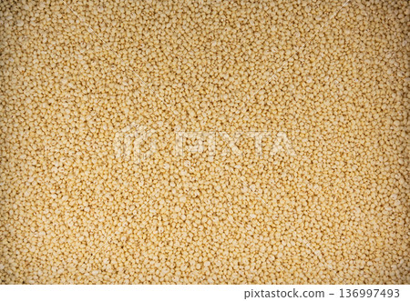 Puffed millet textured background Puffed millet textured background 136997493