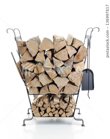 Firewood metal stand 136997817