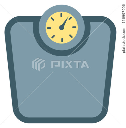 Floor scales. Fitness body weight color icon Floor scales. Fitness body weight color icon 136997906