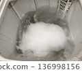 foam in the washing machine  136998156