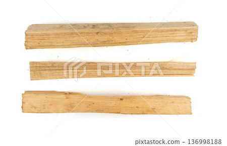 Firewood pile isolated, cut logs stack Firewood pile isolated, cut logs stack 136998188