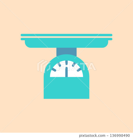 嬰兒體重計圖標 136998490