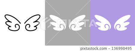 angel wings icon angel wings icon 136998495