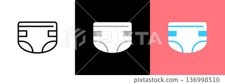 尿布圖標 136998510