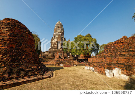 Thailand Ayutthaya ruins Wat Ratchaburana 136998787