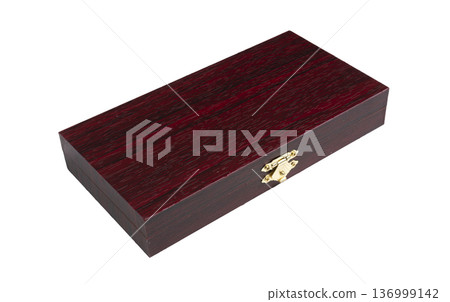 a wooden box isolated a wooden box isolated 136999142