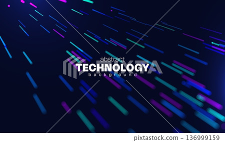 Ai tech big data background with abstract dot line pattern. Design education future digital network, business connect and science concept for banner, web or presentation. 136999159