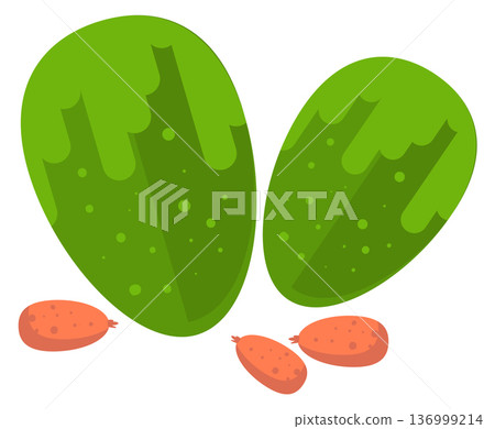 Nuts and seeds color icon. Cooking ingredient symbol Nuts and seeds color icon. Cooking ingredient symbol 136999214