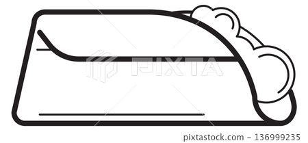 Burrito line icon. Tasty food. Mexican dinner 136999235