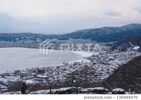 View of the Lake Suwa townscape from Tateishi Park View of the Lake Suwa townscape from Tateishi Park 136999470