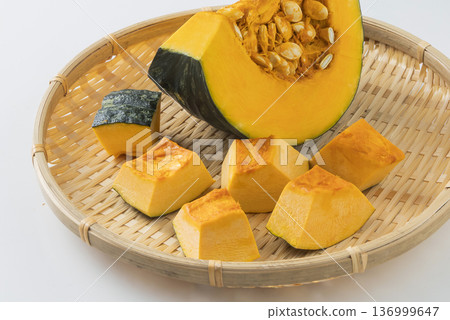 Cut pumpkin pumpkin Cut pumpkin pumpkin 136999647
