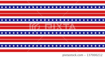 USA patriotic background with stars and lines. Independence Day, Memorial Day and Veterans Day vector design. USA patriotic background with stars and lines. Independence Day, Memorial Day and Veterans Day vector design. 137000212