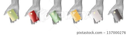 Hands holding colorful bank cards isolated background. Credit debit payment finance concept. Shopping transaction business idea.. Hands holding colorful bank cards isolated background. Credit debit payment finance concept. Shopping transaction business idea.. 137000276