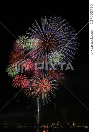 開花在夜空的煙花 137000750