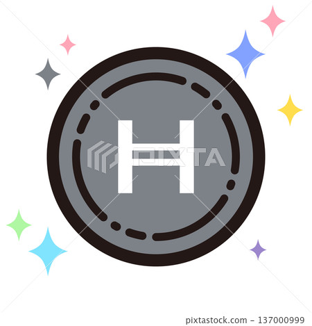 Sparkling virtual currency icon 137000999