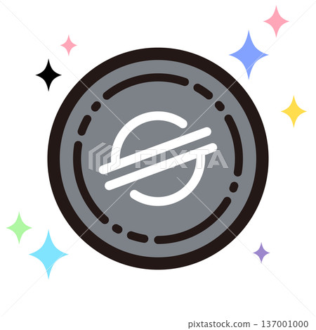 Sparkling virtual currency icon 137001000