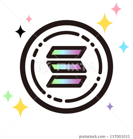 Sparkling virtual currency icon Sparkling virtual currency icon 137001031