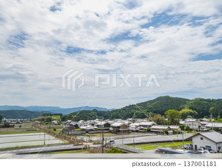 日本田園詩般的鄉村景色和鄉村風光 日本田園詩般的鄉村景色和鄉村風光 137001181