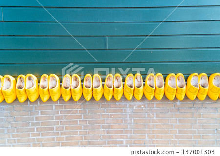 clogs - dutch wooden shoes 137001303