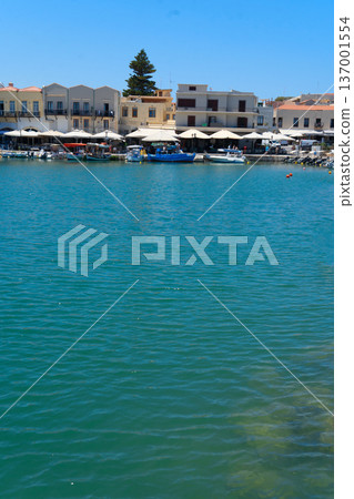 harbor of Rethymno, Crete, Greece harbor of Rethymno, Crete, Greece 137001554
