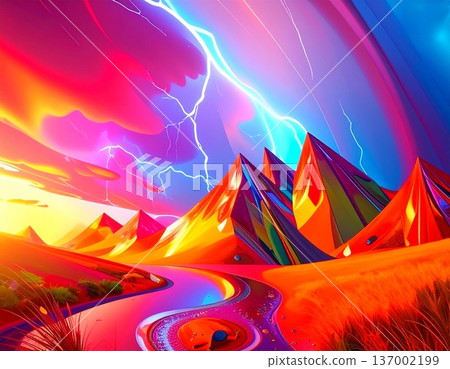 volcano magma vector illustration of the volcano volcano magma vector illustration of the volcano 137002199